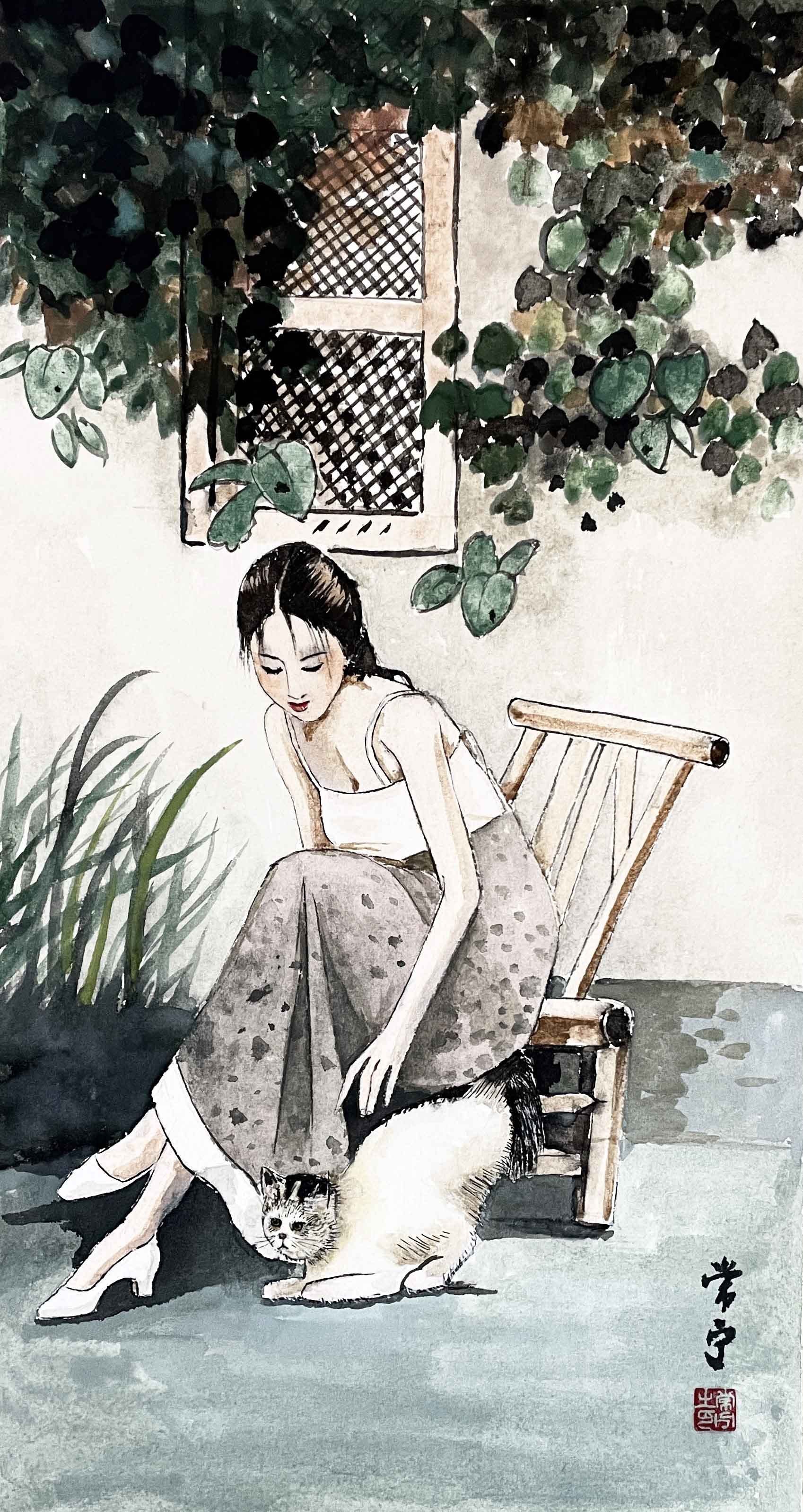 庭院幽幽之三70x40.jpg